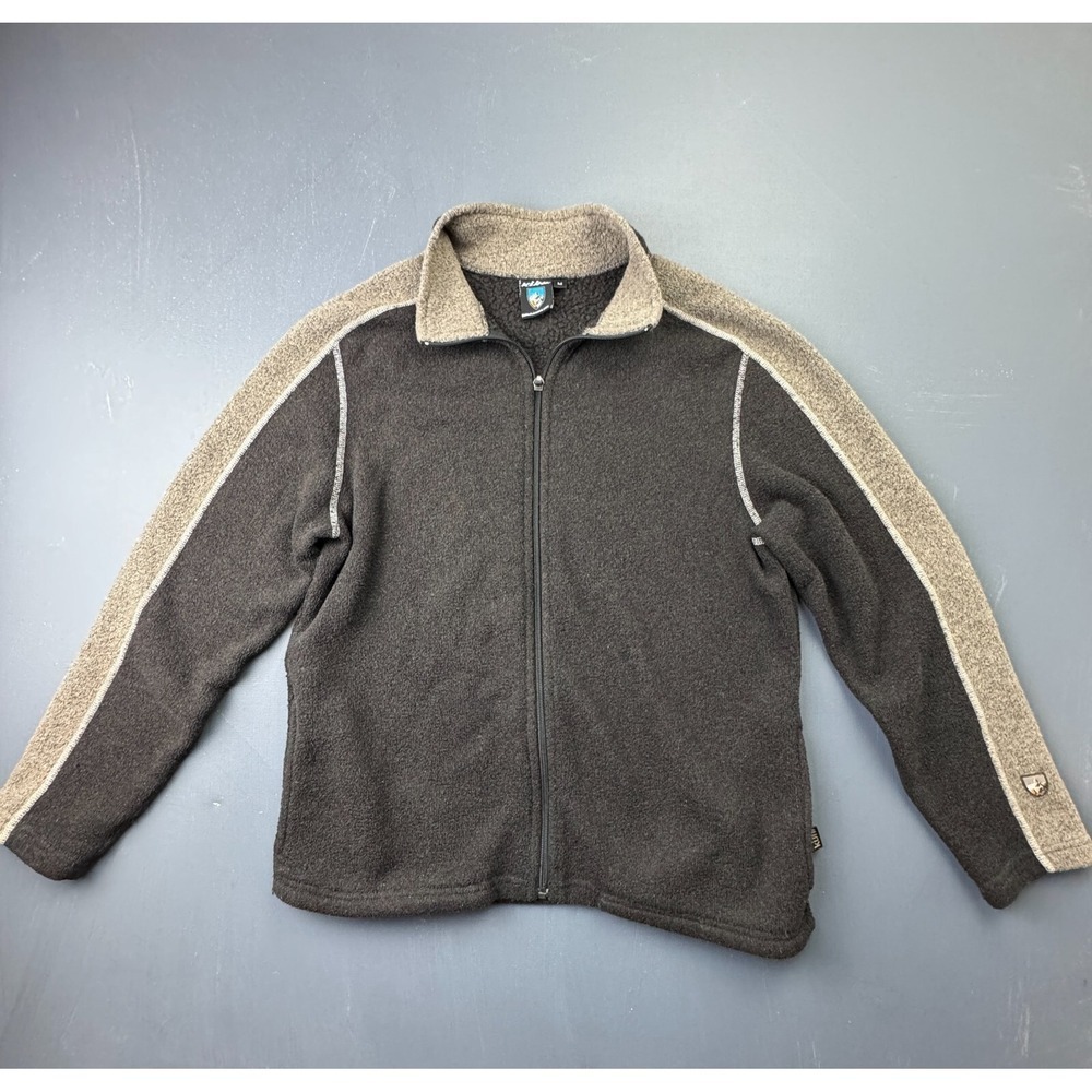 KÜHL Women's Medium Alpaca Fleece Full Zip Sherpa Lined Sweater Hiking Outdoor